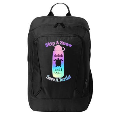 Skip A Straw Save A Turtle Sksksks City Backpack