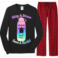 Skip A Straw Save A Turtle Sksksks Long Sleeve Pajama Set