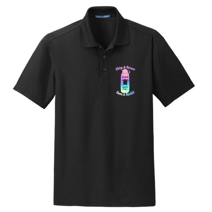 Skip A Straw Save A Turtle Sksksks Dry Zone Grid Polo