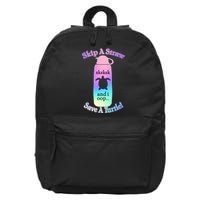 Skip A Straw Save A Turtle Sksksks 16 in Basic Backpack