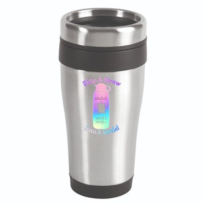 Skip A Straw Save A Turtle Sksksks 16oz Travel Tumbler