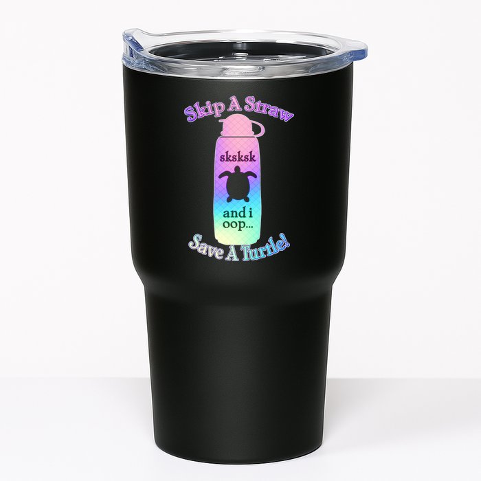 Skip A Straw Save A Turtle Sksksks Tumbler