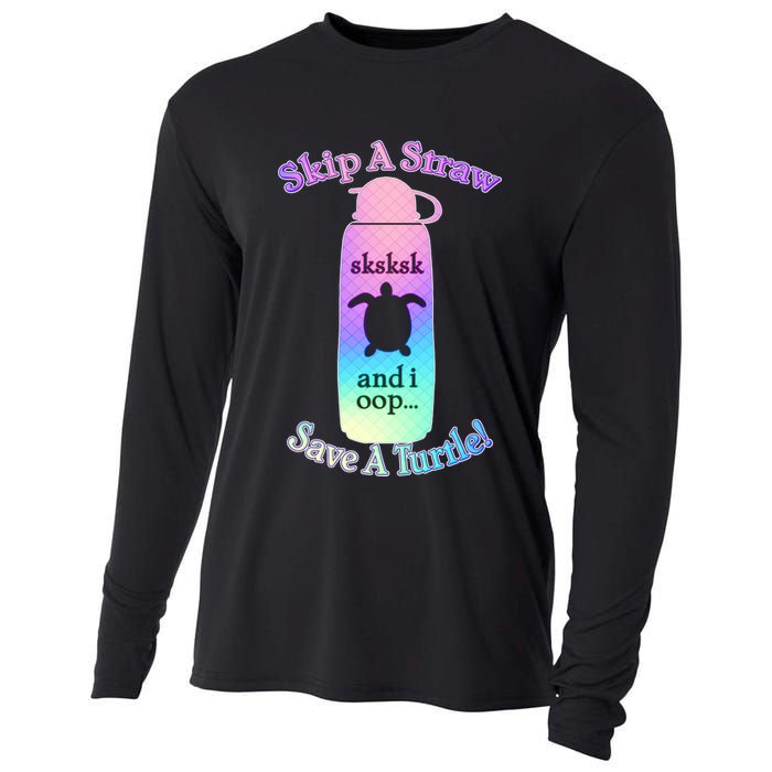 Skip A Straw Save A Turtle Sksksks Cooling Performance Long Sleeve Crew