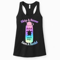 Skip A Straw Save A Turtle Sksksks Womens Tank Top