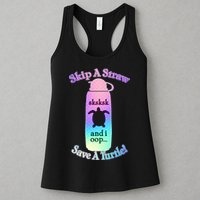 Skip A Straw Save A Turtle Sksksks Womens Tank Top
