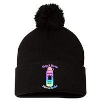 Skip A Straw Save A Turtle Sksksks Pom Pom 12in Knit Beanie