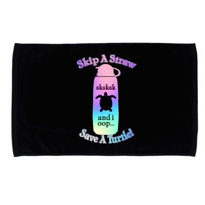 Skip A Straw Save A Turtle Sksksks Microfiber Hand Towel