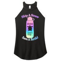 Skip A Straw Save A Turtle Sksksks Women's Perfect Tri Rocker Tank