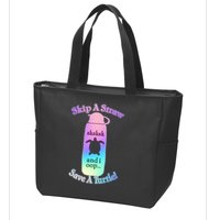 Skip A Straw Save A Turtle Sksksks Zip Tote Bag