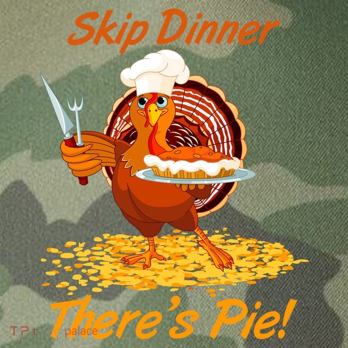 Skip Dinner There's Pie Turkey Thanksgiving Legacy Tie Dye Trucker Hat