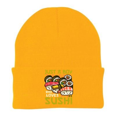 Sushi Kawaii Just A Who Loves Sushi Sushi Lover Gift Knit Cap Winter Beanie