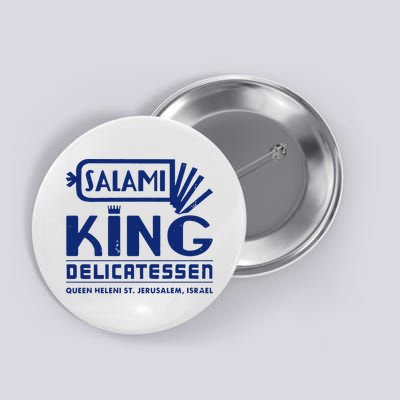 Salami King Jewish Deli T Shirt Jerusalem Israel T Shirt Delicatessen T Shirt Button