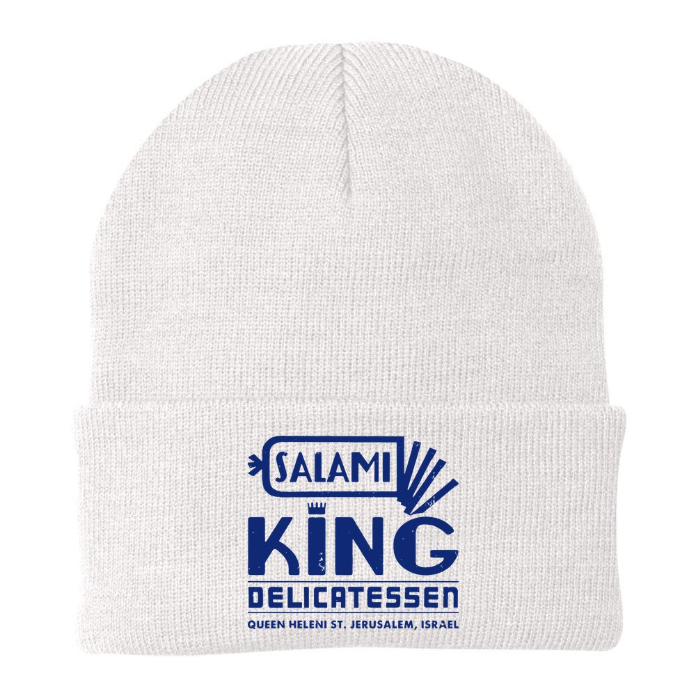 Salami King Jewish Deli T Shirt Jerusalem Israel T Shirt Delicatessen T Shirt Beanie
