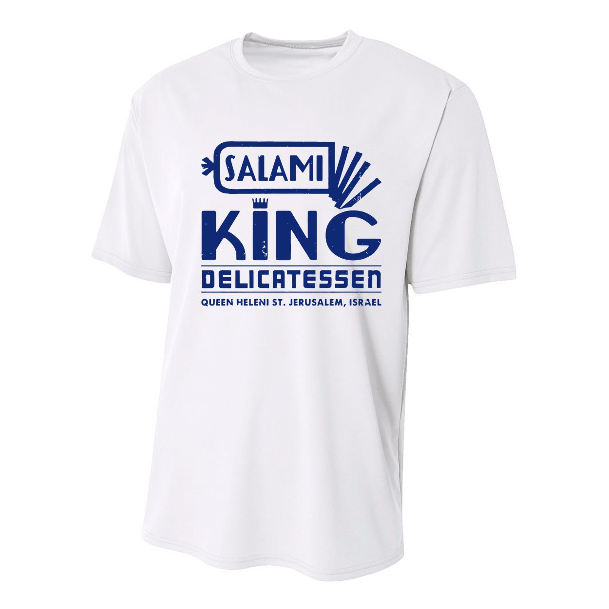 Salami King Jewish Deli T Shirt Jerusalem Israel T Shirt Delicatessen T Shirt Youth Performance Sprint T-Shirt