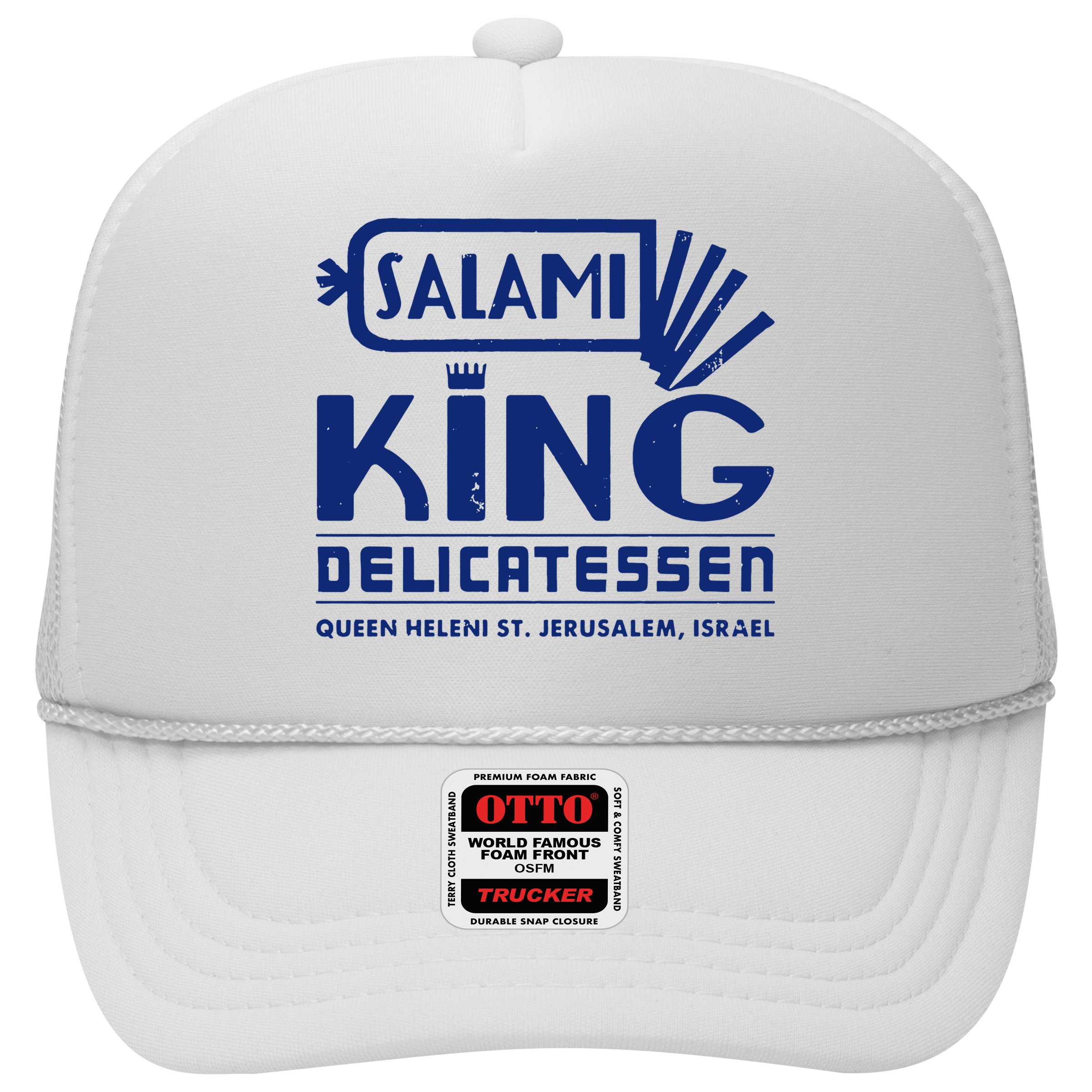 Salami King Jewish Deli T Shirt Jerusalem Israel T Shirt Delicatessen T Shirt Hat