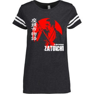 Shintaro Katsu Japan Retro Samurai Movie Zatoichi The Blind Swordsman Enza Ladies Jersey Football T-Shirt