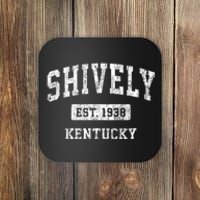 Shively Kentucky Ky Vintage Sports Established Coaster