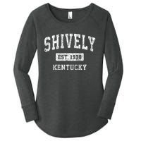 Shively Kentucky Ky Vintage Sports Established Women's Perfect Tri Tunic Long Sleeve Shirt