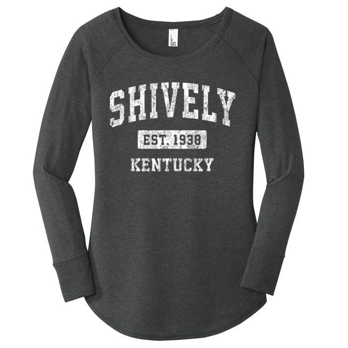 Shively Kentucky Ky Vintage Sports Established Women's Perfect Tri Tunic Long Sleeve Shirt