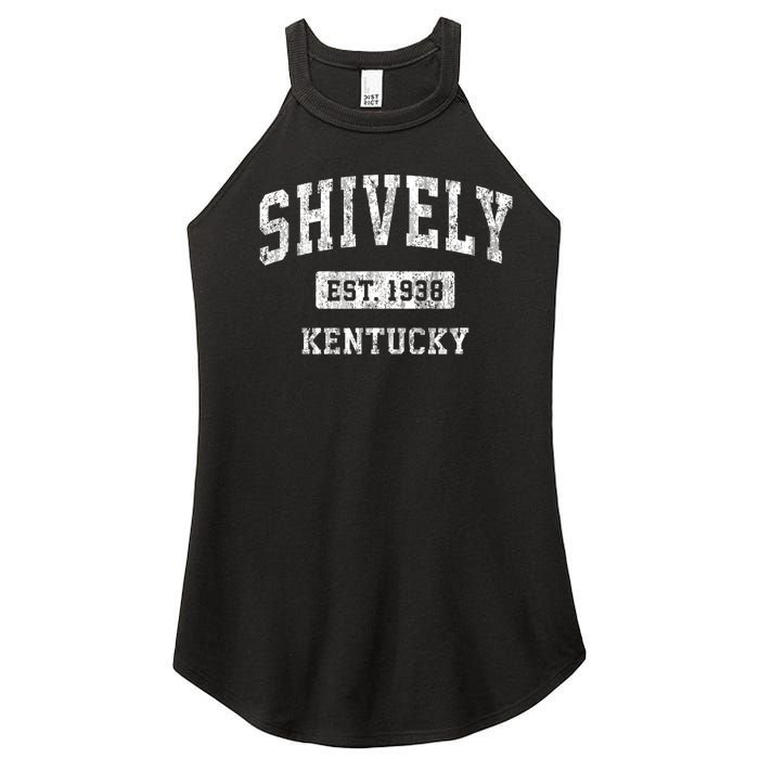 Shively Kentucky Ky Vintage Sports Established Women's Perfect Tri Rocker Tank