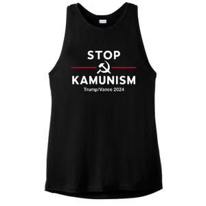 Stop Kamunism Kamala Harris 2024 Trump Vance Supporters Ladies PosiCharge Tri-Blend Wicking Tank