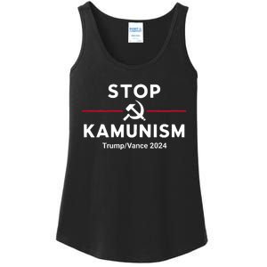 Stop Kamunism Kamala Harris 2024 Trump Vance Supporters Ladies Essential Tank