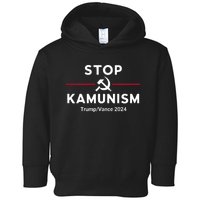 Stop Kamunism Kamala Harris 2024 Trump Vance Supporters Toddler Hoodie