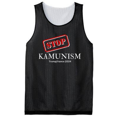 Stop Kamunism Kamala Harris 2024 Trump Vance Supporters Mesh Reversible Basketball Jersey Tank