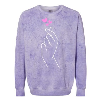 Saranghae Korean Kdrama Lovers Colorblast Crewneck Sweatshirt