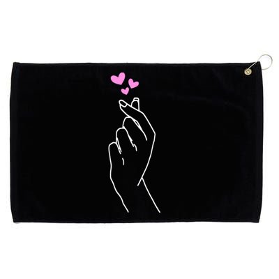 Saranghae Korean Kdrama Lovers Grommeted Golf Towel