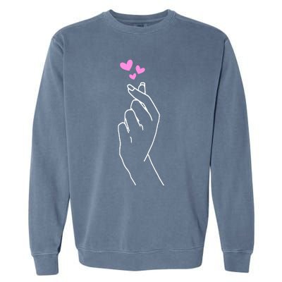 Saranghae Korean Kdrama Lovers Garment-Dyed Sweatshirt