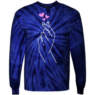 Saranghae Korean Kdrama Lovers Tie-Dye Long Sleeve Shirt