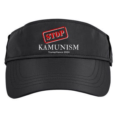 Stop Kamunism Kamala Harris 2024 Trump Vance Supporters Adult Drive Performance Visor