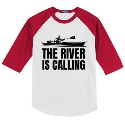 Sea Kayaking Kayaker With An Ocean Kayak Gift Kids Colorblock Raglan Jersey