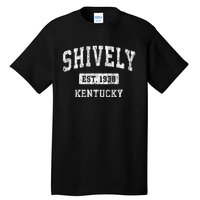 Shively Kentucky Ky Vintage Sports Established Tall T-Shirt