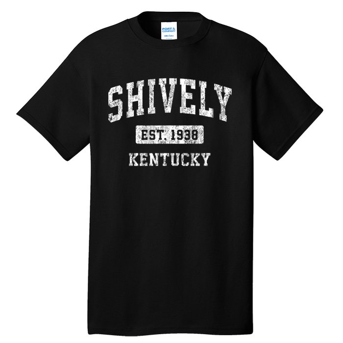 Shively Kentucky Ky Vintage Sports Established Tall T-Shirt