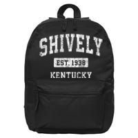 Shively Kentucky Ky Vintage Sports Established 16 in Basic Backpack