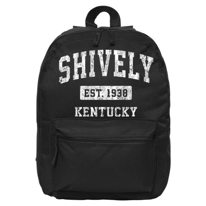 Shively Kentucky Ky Vintage Sports Established 16 in Basic Backpack