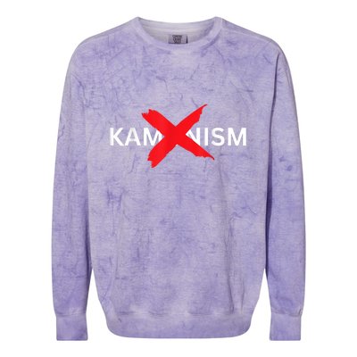 Stop Kamunism Kamala Harris 2024 Useless Kamala Harris Colorblast Crewneck Sweatshirt