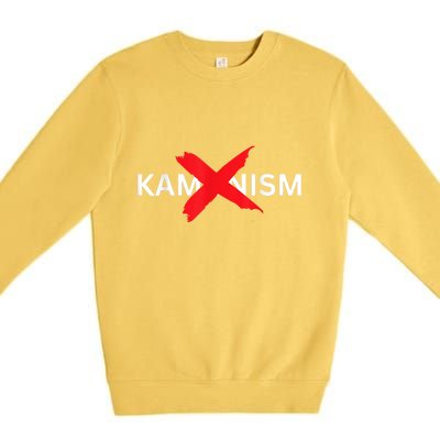 Stop Kamunism Kamala Harris 2024 Useless Kamala Harris Premium Crewneck Sweatshirt