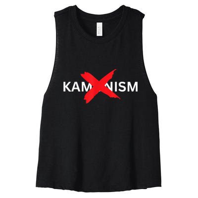 Stop Kamunism Kamala Harris 2024 Useless Kamala Harris Women's Racerback Cropped Tank