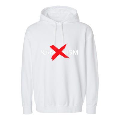 Stop Kamunism Kamala Harris 2024 Useless Kamala Harris Garment-Dyed Fleece Hoodie