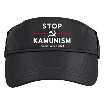 Stop Kamunism Kamala Harris 2024 Trump Vance Supporters Adult Drive Performance Visor