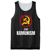 Stop Kamunism Kamala Harris 2024 Funny Parody Mesh Reversible Basketball Jersey Tank