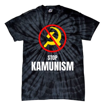 Stop Kamunism Kamala Harris 2024 Funny Parody Tie-Dye T-Shirt