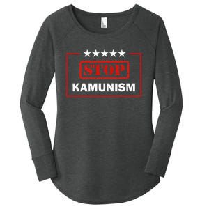 Stop Kamunism Kamala Harris 2024 Trump Vance Women's Perfect Tri Tunic Long Sleeve Shirt