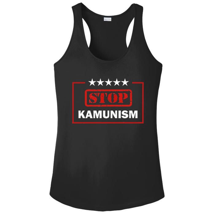 Stop Kamunism Kamala Harris 2024 Trump Vance Ladies PosiCharge Competitor Racerback Tank