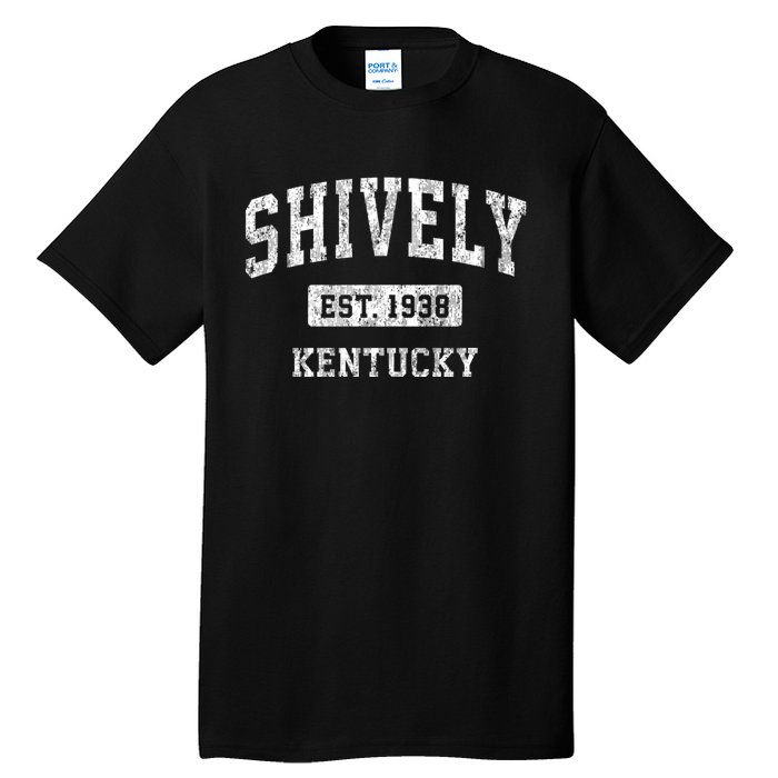 Shively Kentucky Ky Vintage Sports Established Design Tall T-Shirt