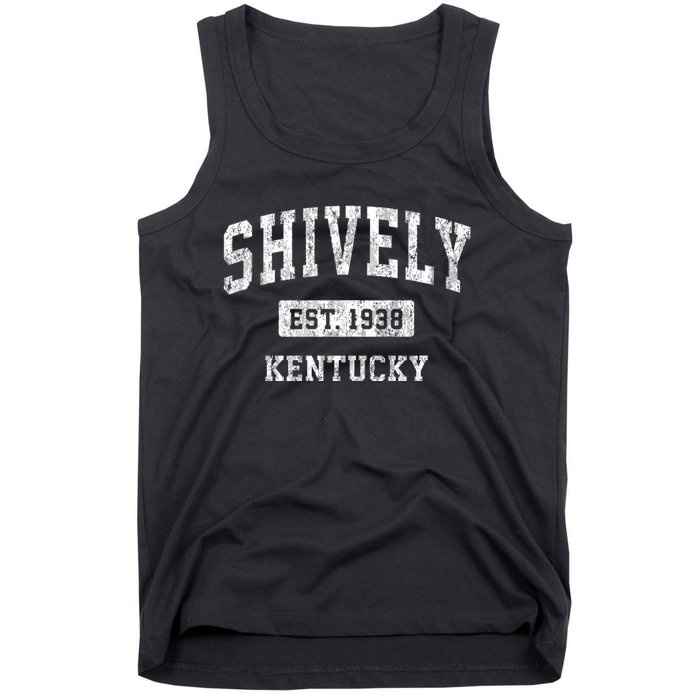 Shively Kentucky Ky Vintage Sports Established Design Tank Top