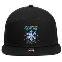 Spread Kindness Like Snowflakes Christmas Teacher Unity Day 7 Panel Mesh Trucker Snapback Hat